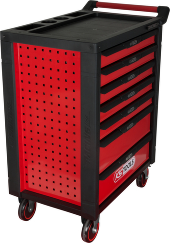 RACINGline BLACK/ROT Werkplaatswagen met 7 laden