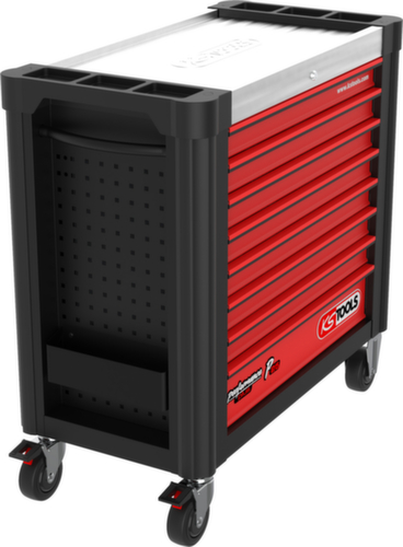 PERFORMANCEplus P25 BLACK/ROT Werkplaatswagen met 8 laden