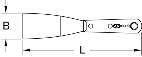 Roestvrij stalen spatel