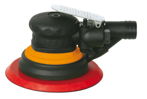 Excentrische schuurmachine met perslucht voor fijn schuren met stofafzuiging