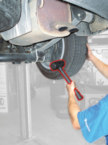 Terugslagvrije hamer met zacht slagvlak