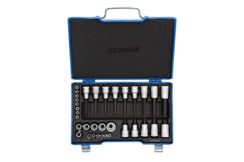GEDORE 19 TX 20 Schroevendraaierset 1/2"+1/4" 34-delig TX