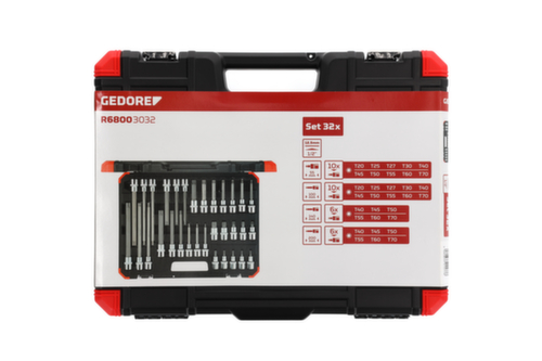 GEDORE R68003032 Schroevendraaier bits 1/2 TX 32 stuks