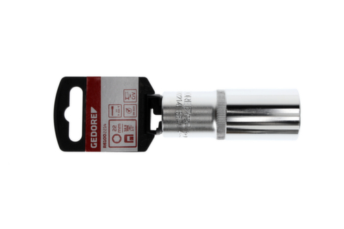 GEDORE R61002214 Dopsleutel 1/2" zeskant 22 mm lengte 77 mm