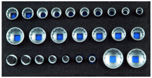 GEDORE 1500 CT1-D 19 Set doppen 1/2"