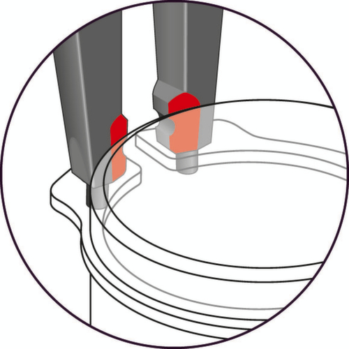 S 8000 JE Montagetangset 4-delig (binnen)