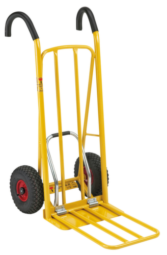 Kongamek Zakkensteekwagen met schep, draagvermogen 250 kg, lucht banden