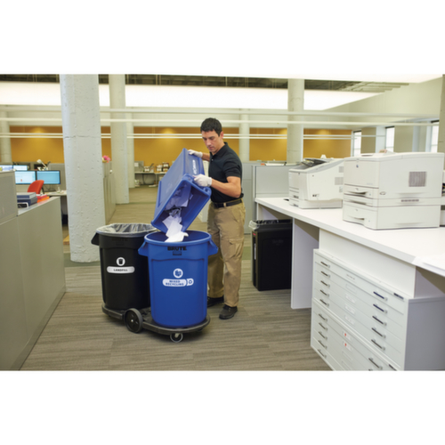 Rubbermaid Tandemchassis voor 2 recyclebare materiaalcontainers, voor 75 - 208 l bak