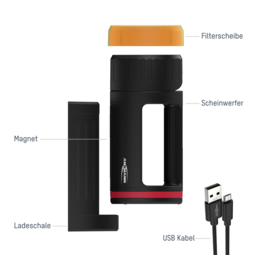 Ansmann LED-handschijnwerper HS5R