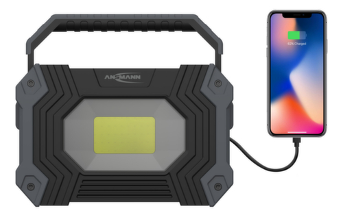 Ansmann Floodlight met 2 lampkoppen