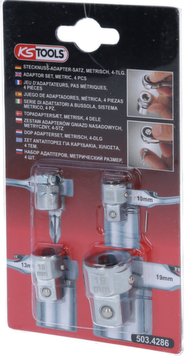 GEARplus dopsleutel adapter set