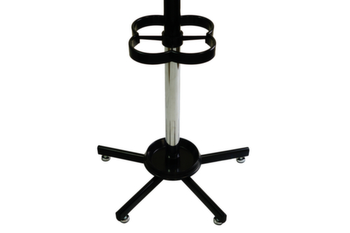 UDOBÄR Staande kapstok met parapluhouder, zwart/zilverkleurig