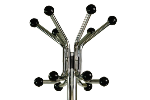 UDOBÄR Staande kapstok met parapluhouder, zwart/zilverkleurig