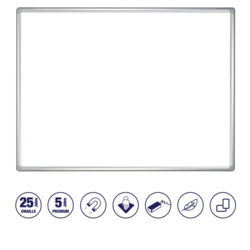 Franken whiteboard voor wandrailsysteem, hoogte x breedte 1000 x 1500 mm