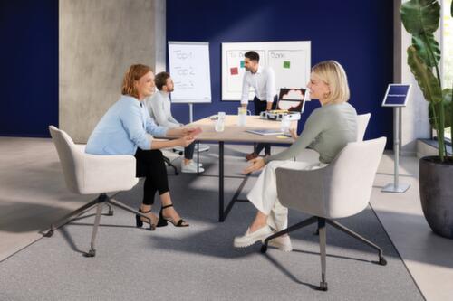 Franken whiteboard voor wandrailsysteem, hoogte x breedte 1000 x 1500 mm