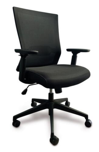UDOBÄR Bureaustoel Iron met synchroonmechanisme, rugleuning met netbekleding en rugdrager, zwart