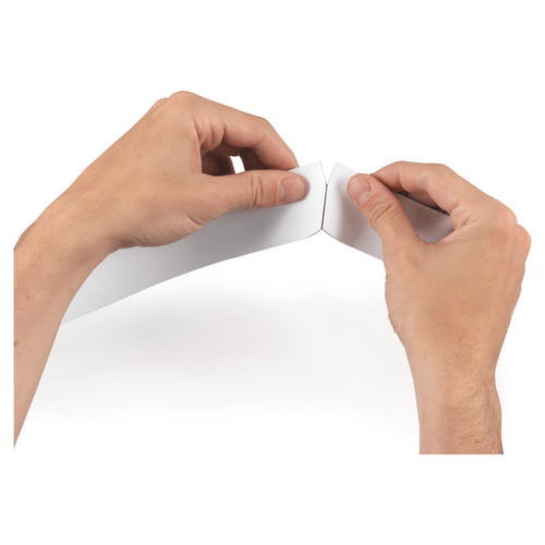 Magnetische etiketten - voorgesneden etiketten op rol 100x20 mm