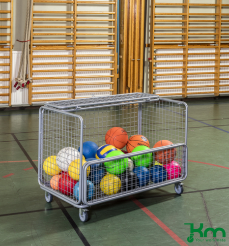 Kongamek Draadgaas bakwagen, draagvermogen 150 kg, laadvlak lengte x breedte 1180 x 662 mm