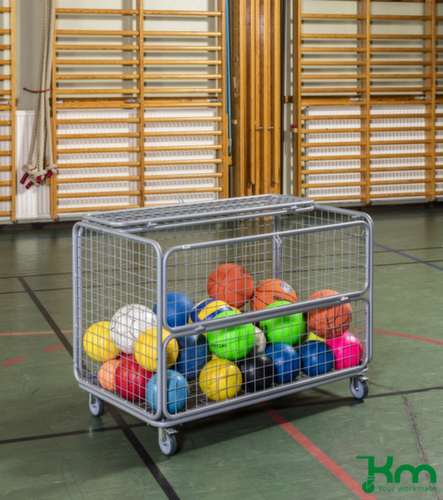 Kongamek Draadgaas bakwagen, draagvermogen 150 kg, laadvlak lengte x breedte 1180 x 662 mm