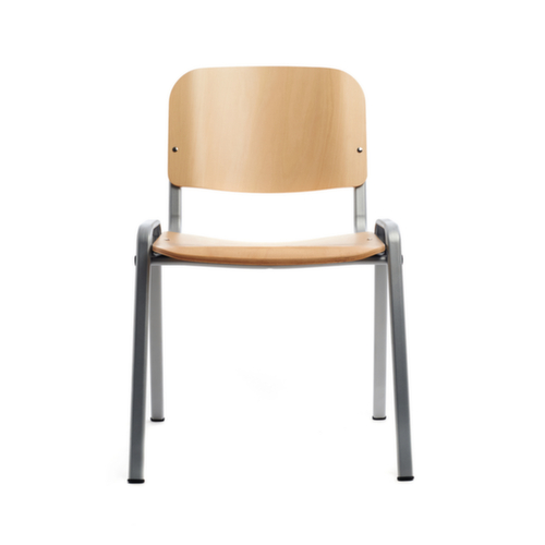 Rocada Houten stapelstoel, natuur, rug recht