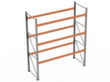 META Palletstelling MULTIPAL voor 12 pallets, 2870 mm breed, 4 opslagniveaus