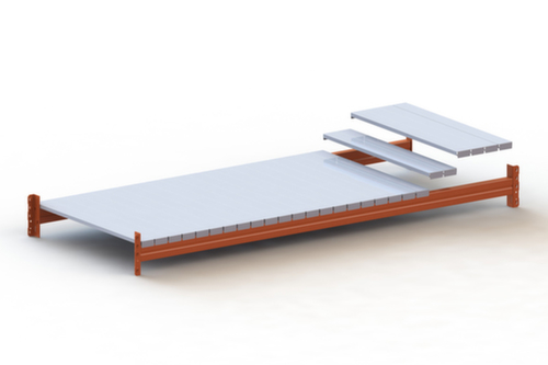 META Legbord met stalen panelen Multipal S voor breedvakstelling  L