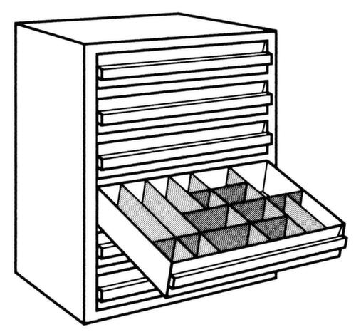 raaco Transparante magazijnbak met robuust metalen frame  L