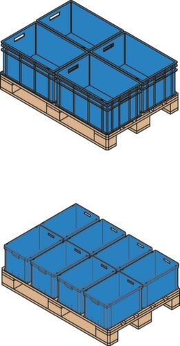 Euronorm-stapelbakken Ergonomic  L