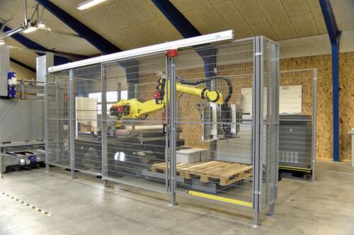 TROAX Veiligheidshek voor machines met maaswijdte 100x20 mm  L