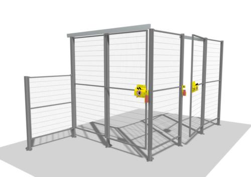 TROAX Veiligheidshek voor machines met maaswijdte 100x20 mm  L