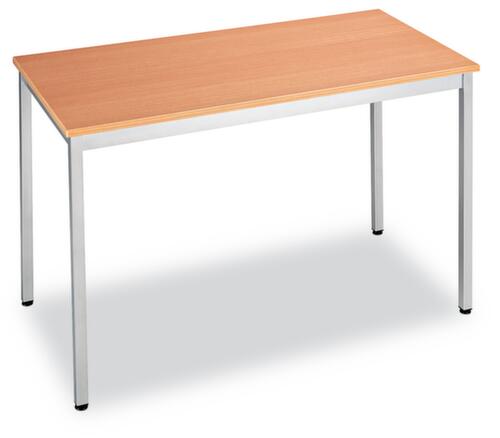 Rechthoekige multifunctionele tafel met frame van vierkante buis  L