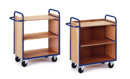 Rollcart Etagewagen met houten wanden  L