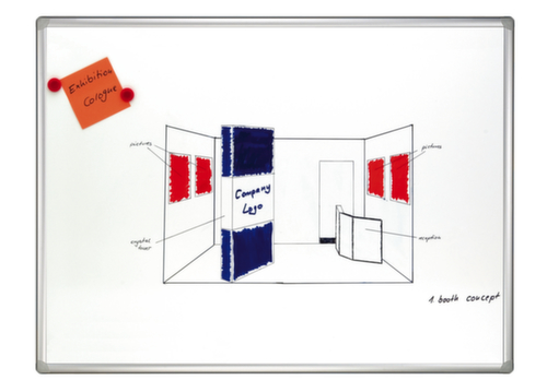 Franken Whiteboard PRO, hoogte x breedte 900 x 1800 mm