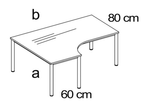 Nowy Styl In hoogte verstelbaar bureau E10  L