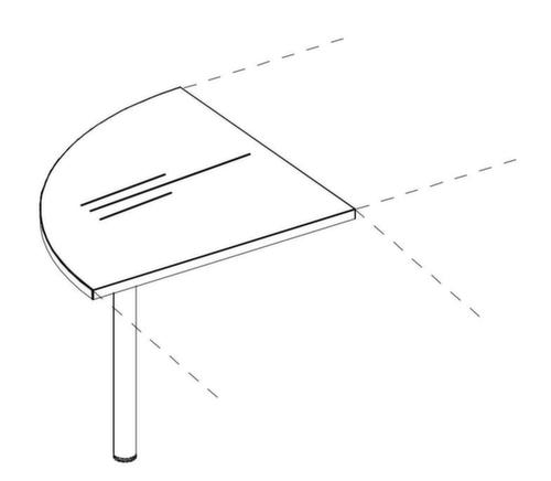 Nowy Styl Rond koppelelement voor bureau E10  L