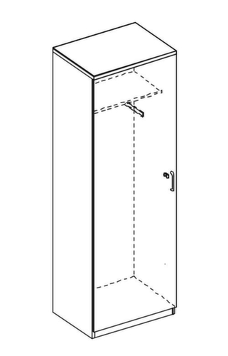 Nowy Styl Kast met openslaande deuren E10 met garderobe  L