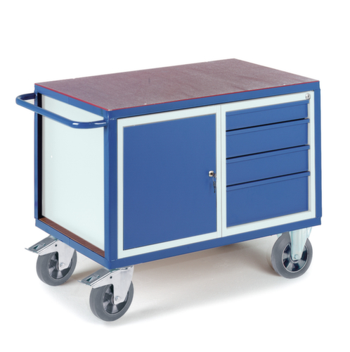 Rollcart Zware tafel- en kastwagen, draagvermogen 1000 kg, laadvlak lengte x breedte 1080 x 700 mm  L