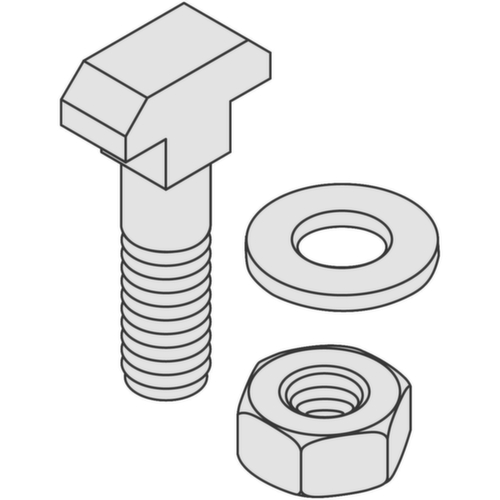 Montageset voor montageset voor rollenrail  L