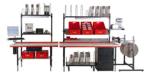 Rocholz In hoogte verstelbare paktafel, breedte x diepte 2000 x 920 mm  L