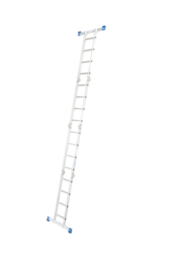 Krause Vierdelige multifunctionele vouwladder STABILO® Professional, 4 x 4 sporten met profiel  L