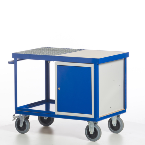 Rollcart Milieu-werkplaatswagen met oliedichte kuip en rooster, draagvermogen 600 kg, laadvlak lengte x breedte 1150 x 700 mm  L