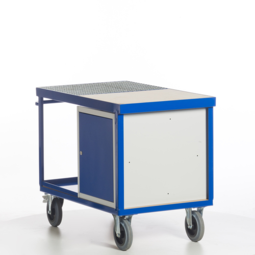 Rollcart Milieu-werkplaatswagen met oliedichte kuip en rooster, draagvermogen 600 kg, laadvlak lengte x breedte 1150 x 700 mm  L