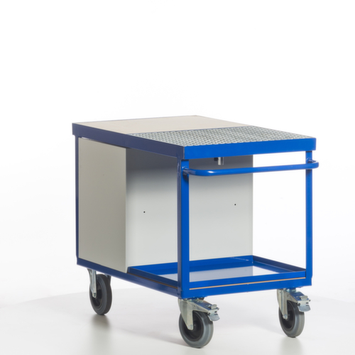 Rollcart Milieu-werkplaatswagen met oliedichte kuip en rooster, draagvermogen 600 kg, laadvlak lengte x breedte 1150 x 700 mm  L