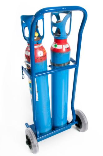 Rollcart Flessenwagen, voor 2x10 l fles, TPE-banden  L