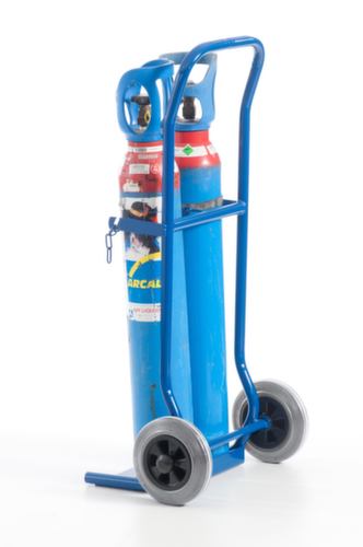 Rollcart Flessenwagen, voor 2x10 l fles, TPE-banden  L