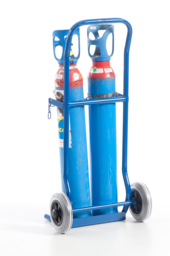 Rollcart Flessenwagen, voor 2x10 l fles, TPE-banden  L