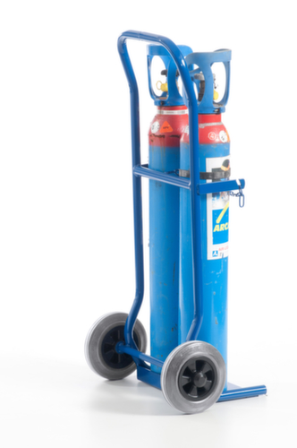 Rollcart Flessenwagen, voor 2x10 l fles, TPE-banden  L