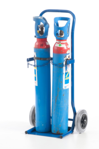 Rollcart Flessenwagen, voor 2x10 l fles, TPE-banden  L