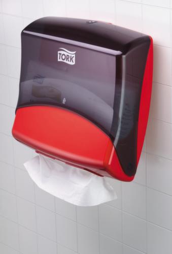 Tork Dispenser voor papieren handdoeken, kunststof, rood/zwart  L