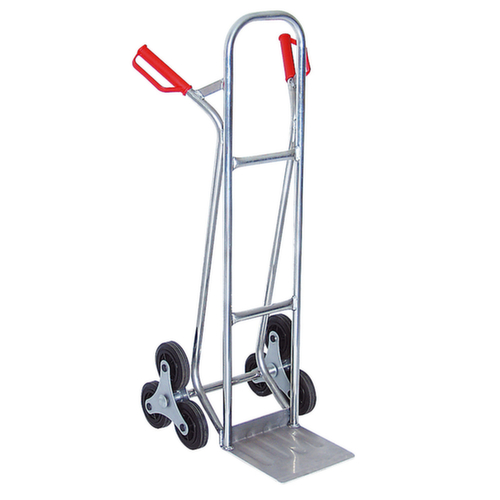 3-ster trappensteekwagen van aluminium, draagvermogen 150 kg, breedte schep 280 mm  L